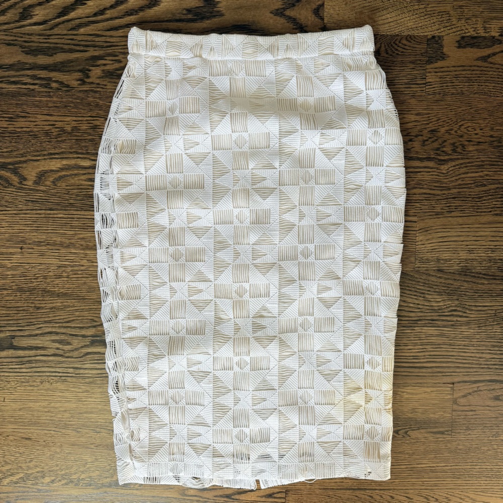 ALC Geometric Embellished Pencil Skirt